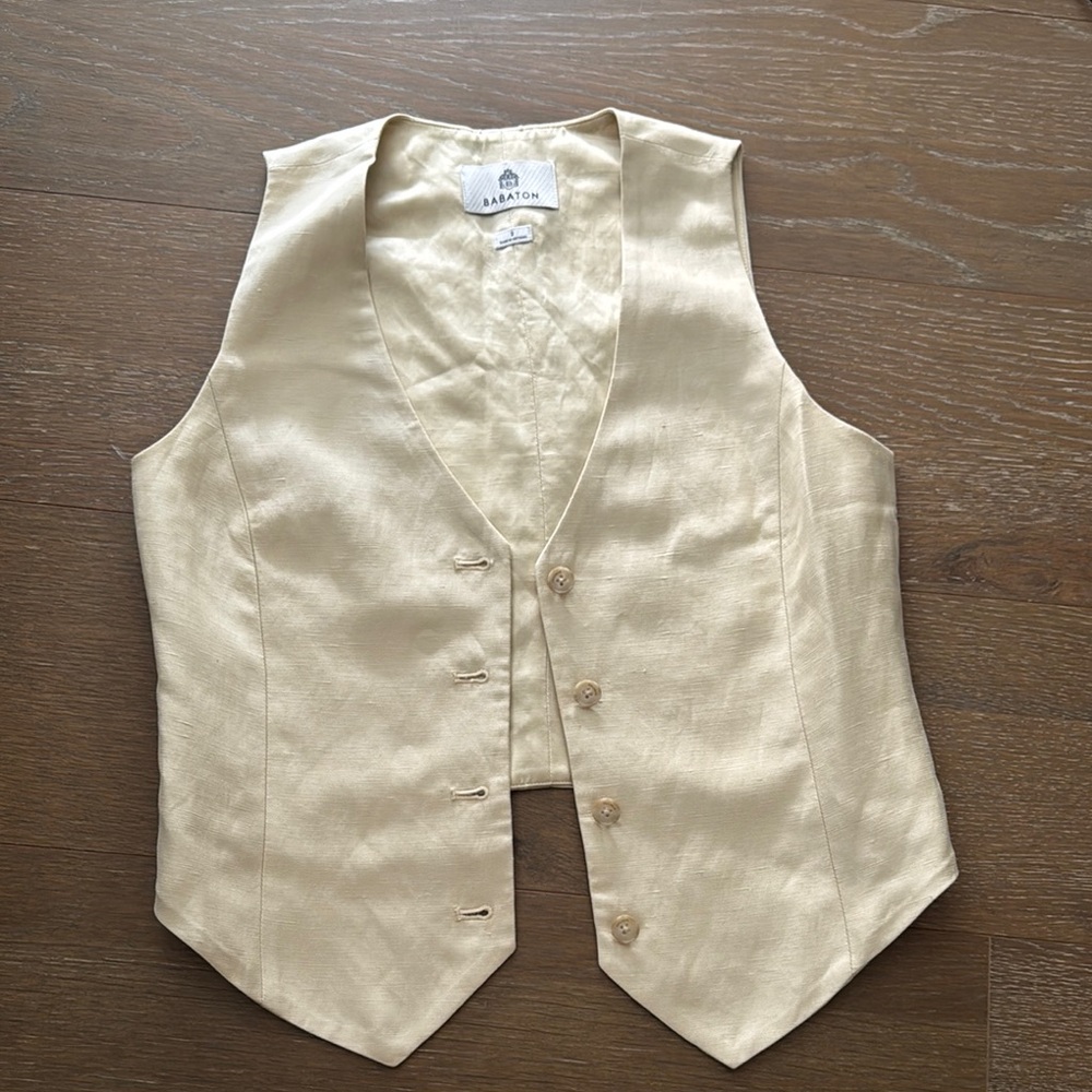 Cream Babaton Deniro Vest